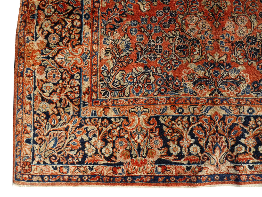 Sarouk antique rug 12 x 6 ft / 365 x 186 cm 13710 Persian Rug US Re-import Tapis persan Teppich