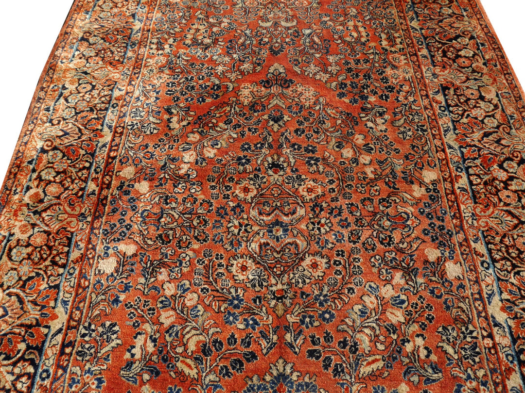 Sarouk antique rug 12 x 6 ft / 365 x 186 cm 13710 Persian Rug US Re-import Tapis persan Teppich