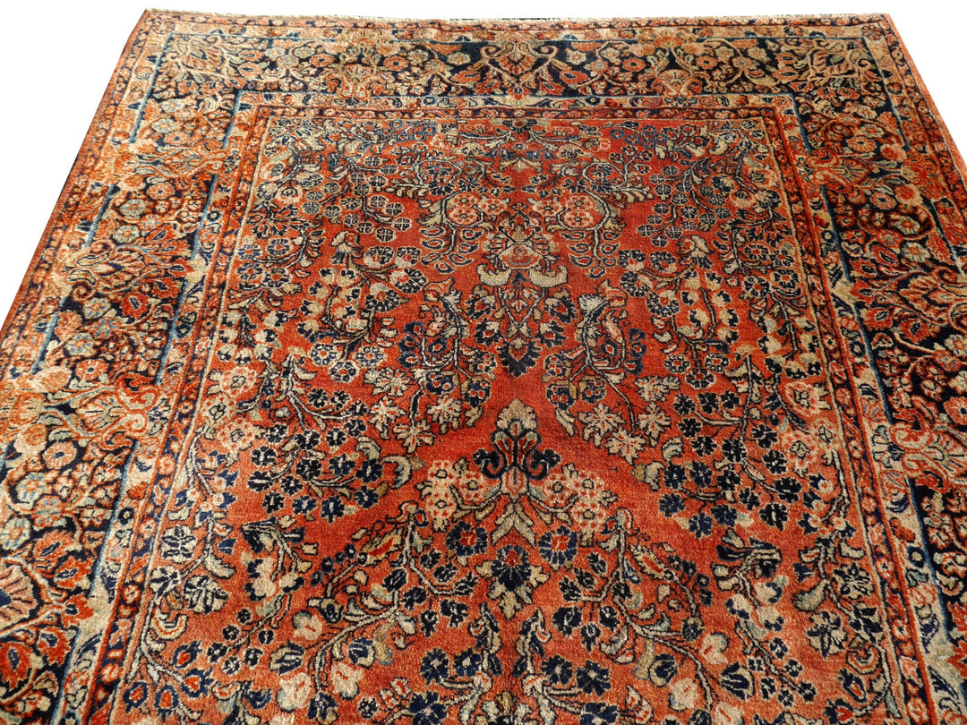 Sarouk antique rug 12 x 6 ft / 365 x 186 cm 13710 Persian Rug US Re-import Tapis persan Teppich