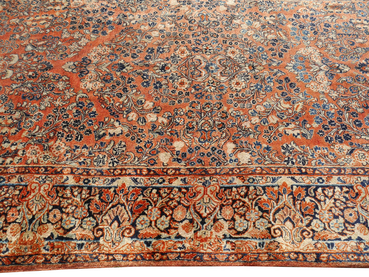 Sarouk antique rug 12 x 6 ft / 365 x 186 cm 13710 Persian Rug US Re-import Tapis persan Teppich