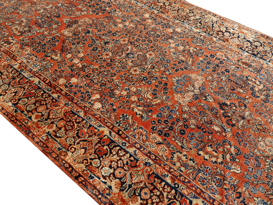 Sarouk antique rug 12 x 6 ft / 365 x 186 cm 13710 Persian Rug US Re-import Tapis persan Teppich
