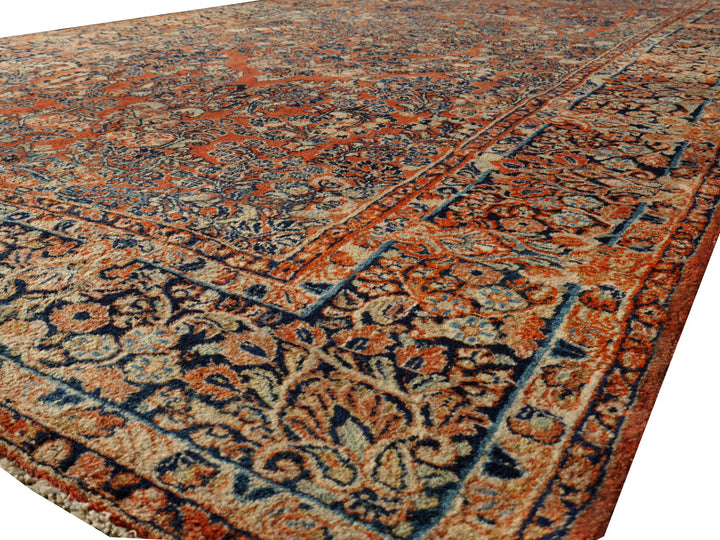 Sarouk antique rug 12 x 6 ft / 365 x 186 cm 13710 Persian Rug US Re-import Tapis persan Teppich
