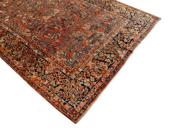 Sarouk antique rug 12 x 6 ft / 365 x 186 cm 13710 Persian Rug US Re-import Tapis persan Teppich
