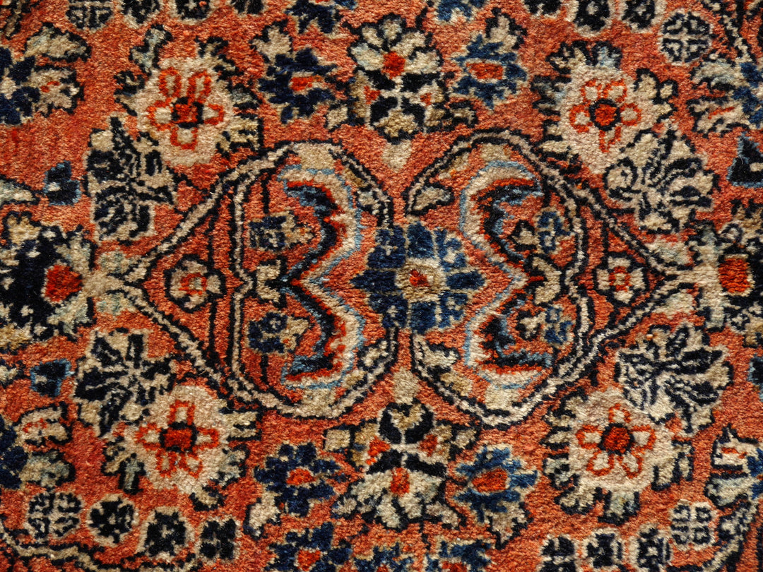 Sarouk antique rug 12 x 6 ft / 365 x 186 cm 13710 Persian Rug US Re-import Tapis persan Teppich