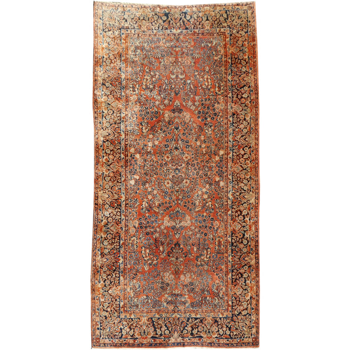 Antique Sarouk Rug 12 x 6 ft