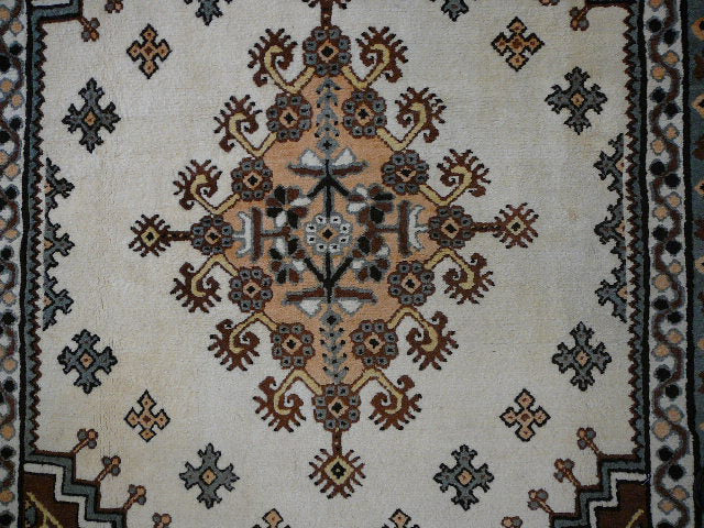 Vintage Kairouan Teppich – Schurwolle Detailaufnahme
