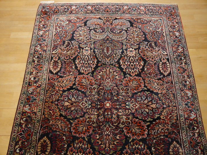 Sarouk blue antique rug 6.5 x 4.1 ft / 198 x 125 cm 14018