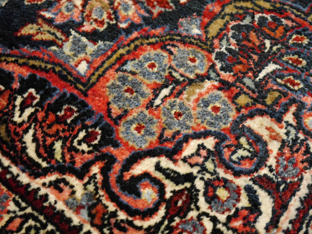 Sarouk blue antique rug 6.5 x 4.1 ft / 198 x 125 cm 14018