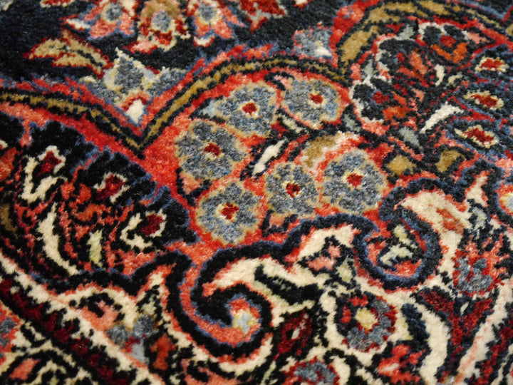 Sarouk blue antique rug 6.5 x 4.1 ft / 198 x 125 cm 14018