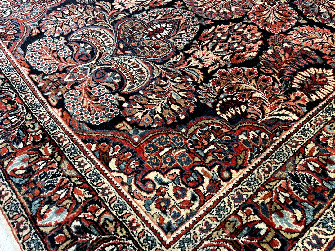 Sarough alt antik Teppich US Re-Import Perserteppich 200 x 130 cm Djoharian Collection 14018 handgeknüpft Sarouk Mahal