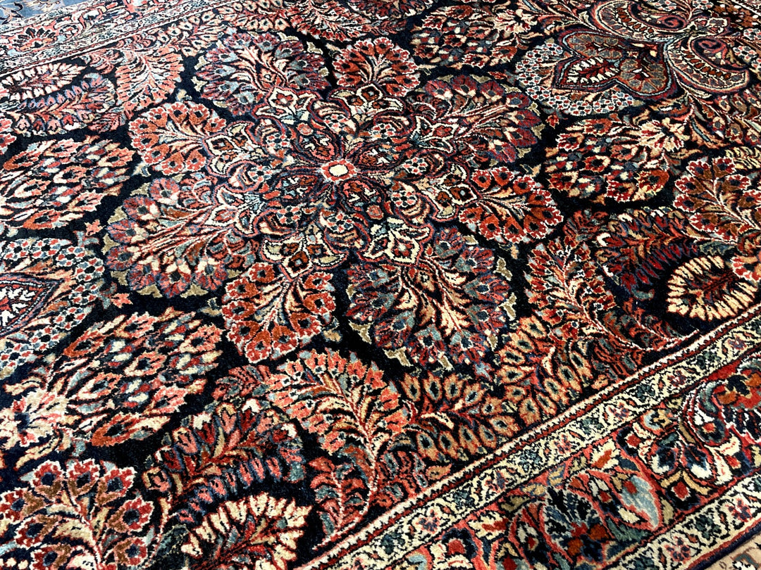 Sarough alt antik Teppich US Re-Import Perserteppich 200 x 130 cm Djoharian Collection 14018 handgeknüpft Sarouk Mahal