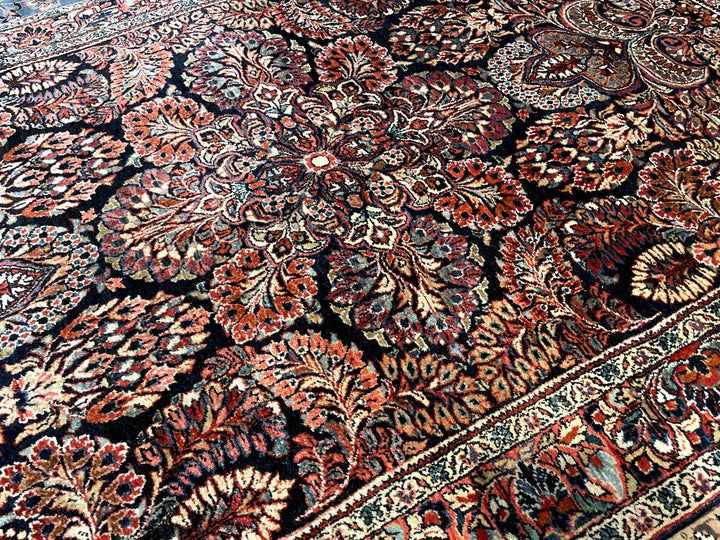 Sarough alt antik Teppich US Re-Import Perserteppich 200 x 130 cm Djoharian Collection 14018 handgeknüpft Sarouk Mahal