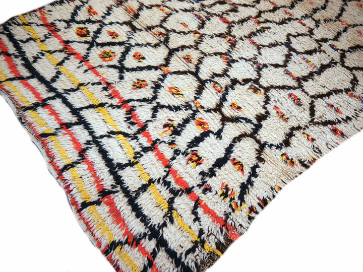 Azilal vintage Berber rug — pattern detail