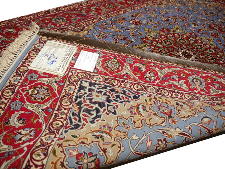 Persian Isfahan Rug 170 x 110 cm wool and silk super fine - total 5