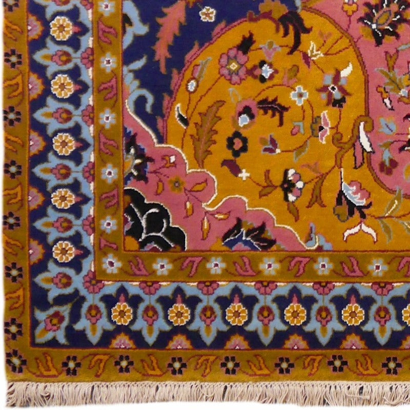 Rug with Petag Tabriz Design 6 x 4 ft hand-knotted