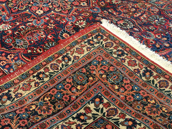 Semi-antique Doroksh Persian rug 14696 — detail 3