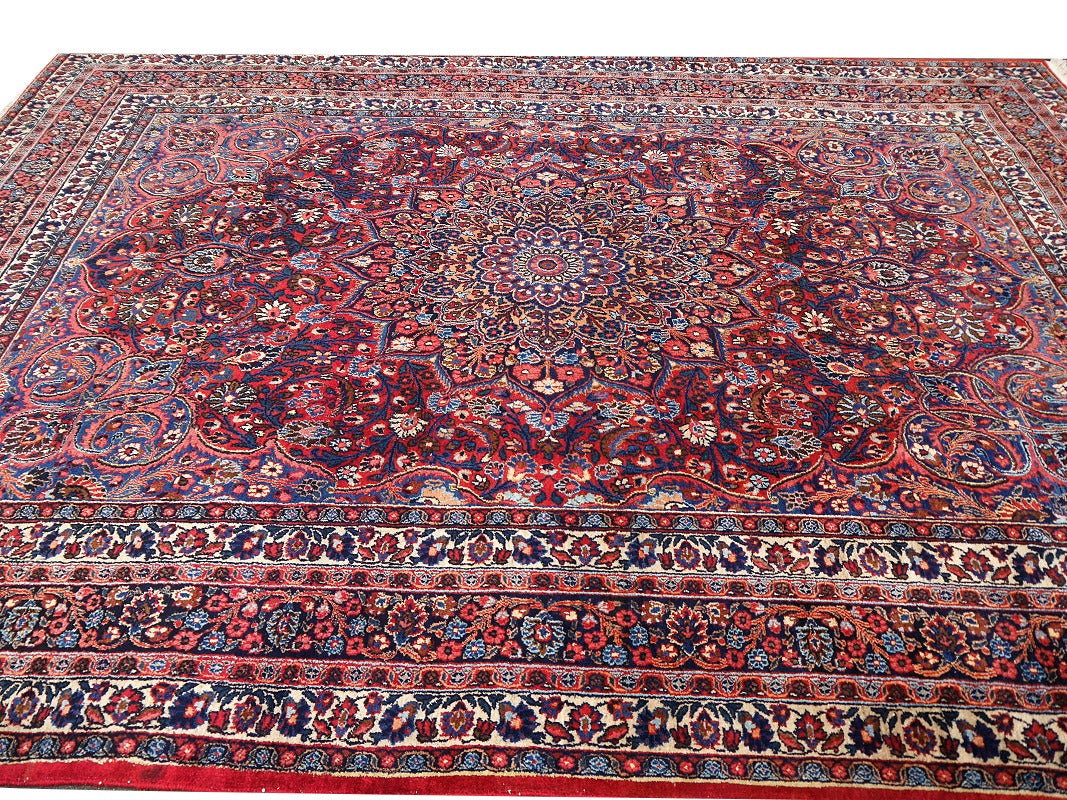 Semi-antique Doroksh Persian rug 14696 — detail 8