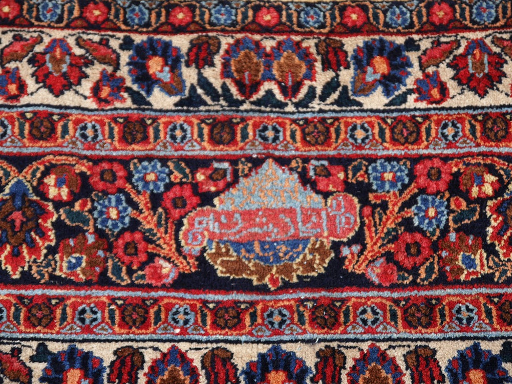 Semi-antique Doroksh Persian rug 14696 — detail 1