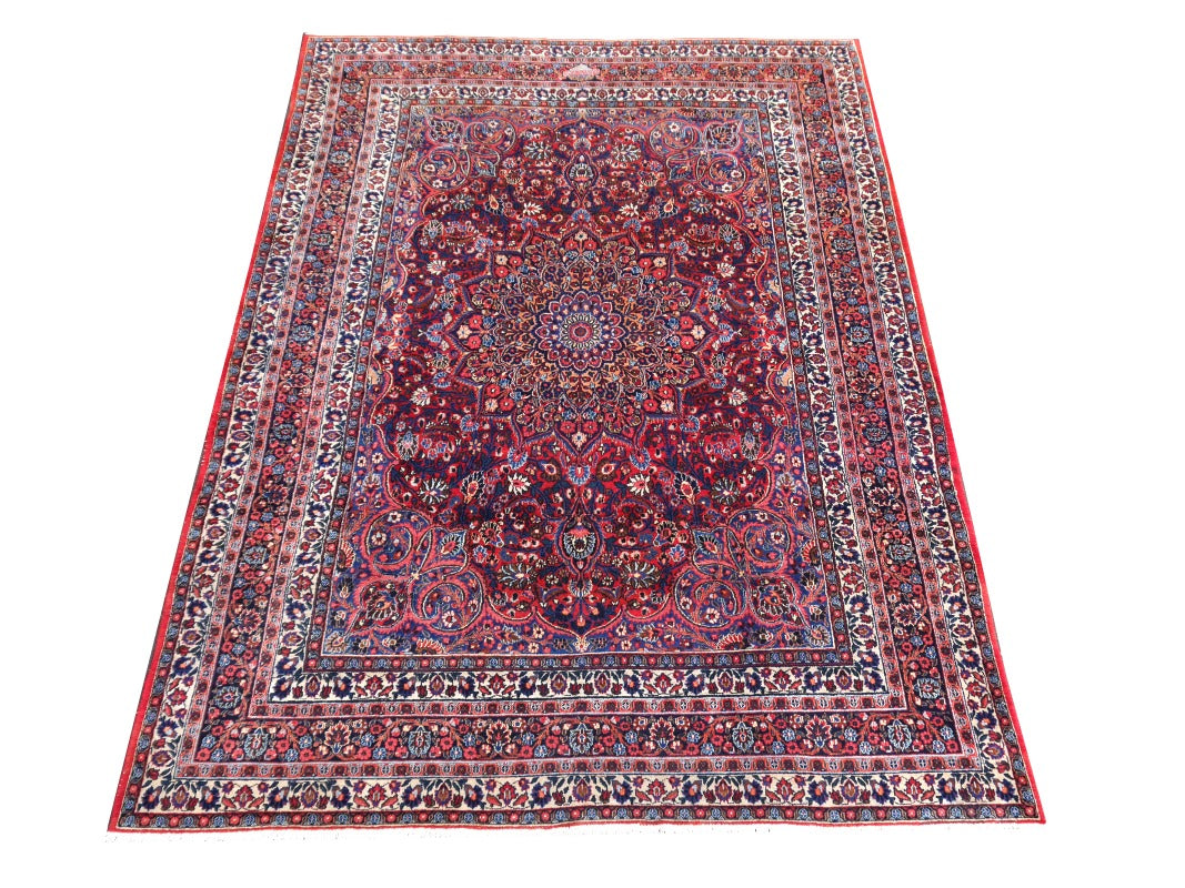 Semi-antique Doroksh Persian rug 14696 — detail 2