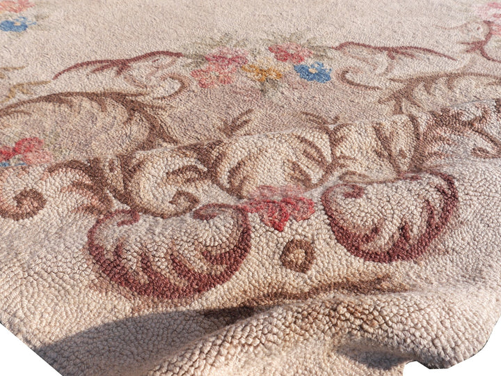 Antique Arraiolos Portuguese needlepoint rug 14717 — detail 4