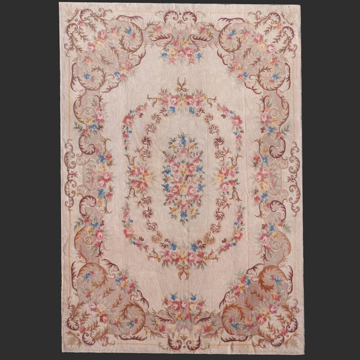 Antique Arraiolos Portuguese needlepoint rug 14717 — detail 6