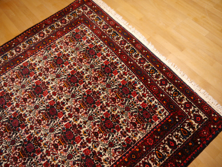 Abadeh Persian Rug 208x150 cm (6.82x4.92 ft) – Semi Antique Vintage Hand-Knotted Wool Carpet (1950s/60s)