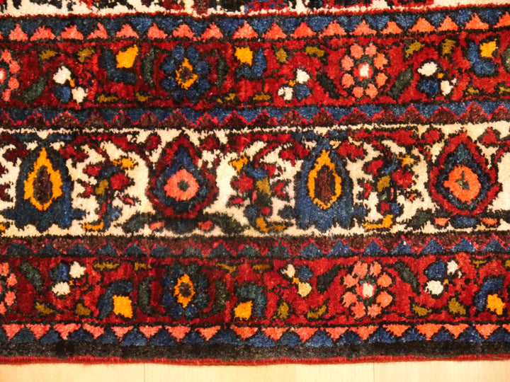 Abadeh Persian Rug 208x150 cm (6.82x4.92 ft) – Semi Antique Vintage Hand-Knotted Wool Carpet (1950s/60s)