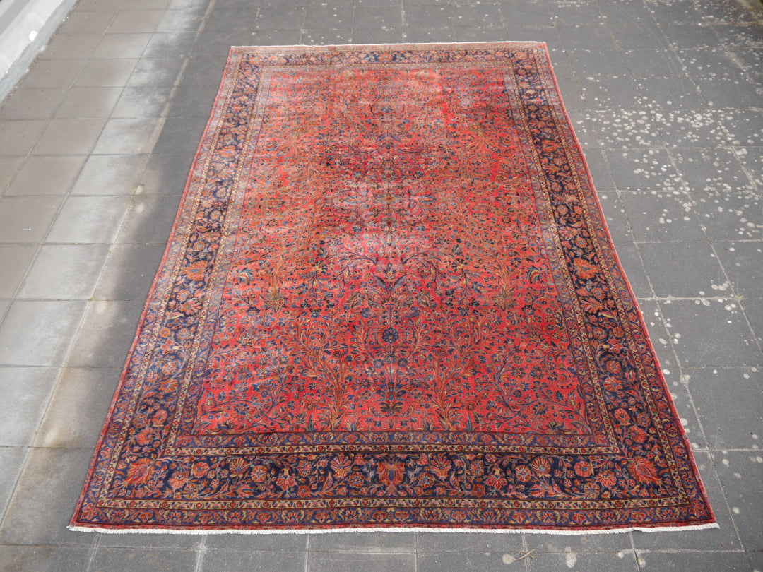 Manchester Kashan antique rug 15 x 10 ft