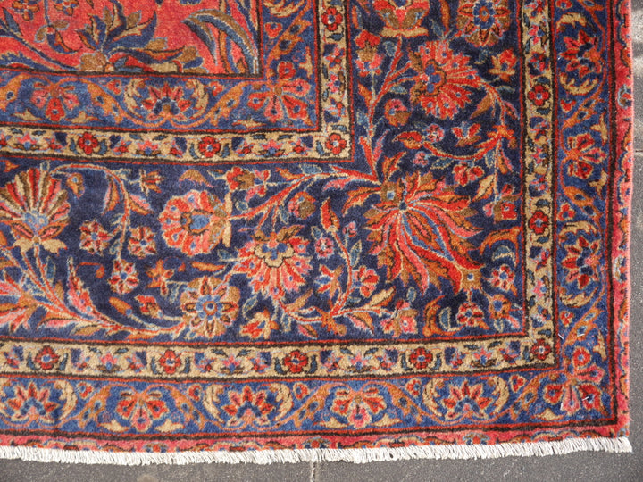 Manchester Kashan antique rug 15 x 10 ft