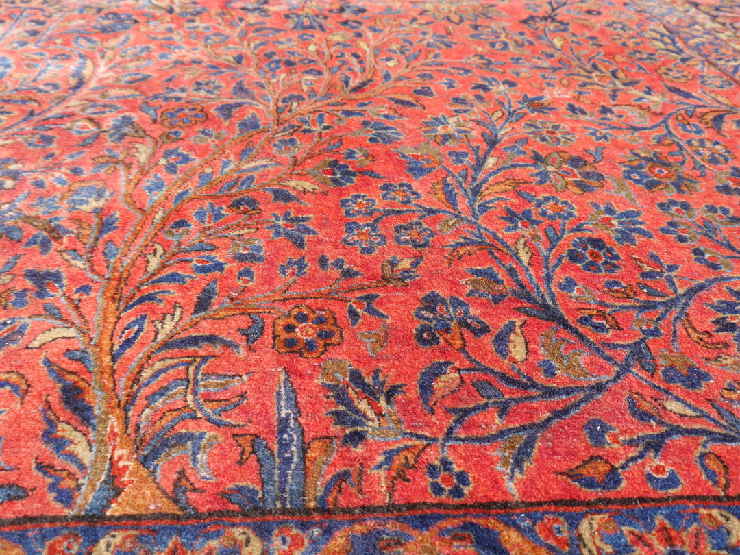 Manchester Kashan antique rug 15 x 10 ft