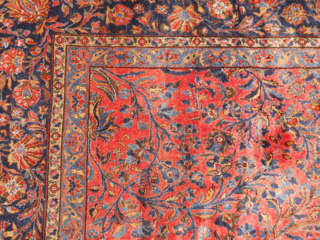 Manchester Kashan antique rug 15 x 10 ft