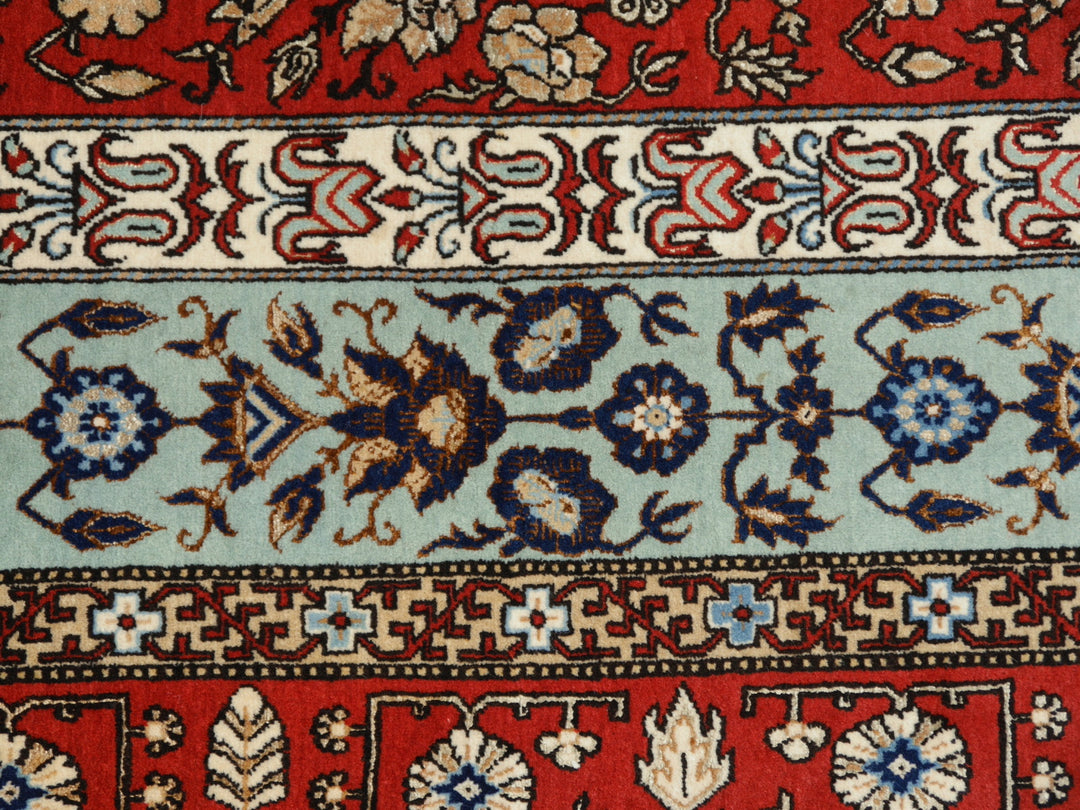 Qum wool and silk rug