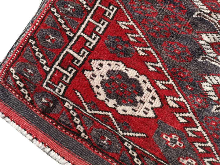 bergama kiz rug tppich tapis vintage antique 130 x 100 cm