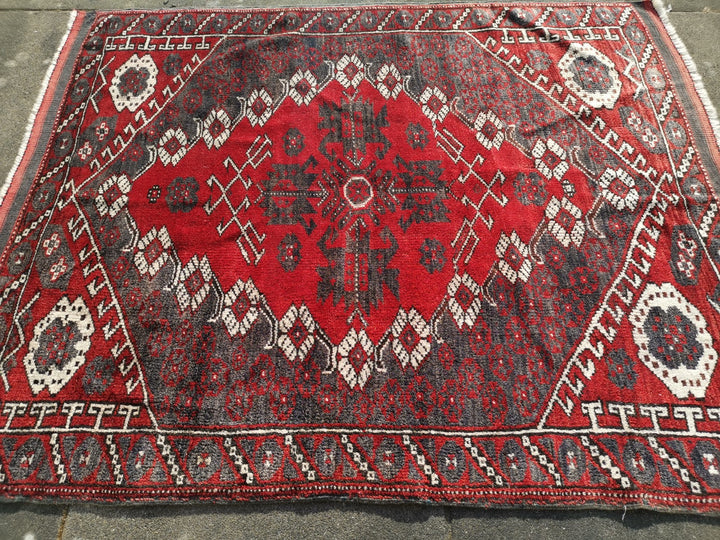 bergama kiz rug tppich tapis vintage antique 130 x 100 cm