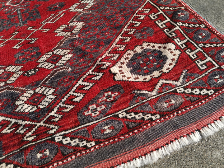 bergama kiz rug tppich tapis vintage antique 130 x 100 cm