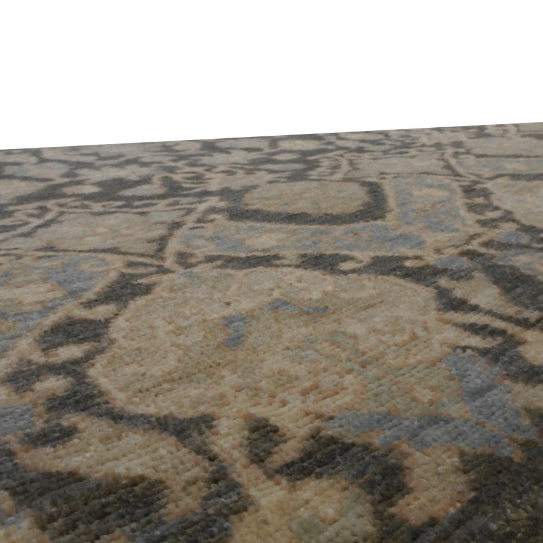 Ariana 8x10 Khotan Design Rug 8 x 10 ft Ziegler Charcoal Grey Beige| tapis ariana 250x300 | Ariana Teppich 300 x 250 cm | Ziegler Teppich fein 15558