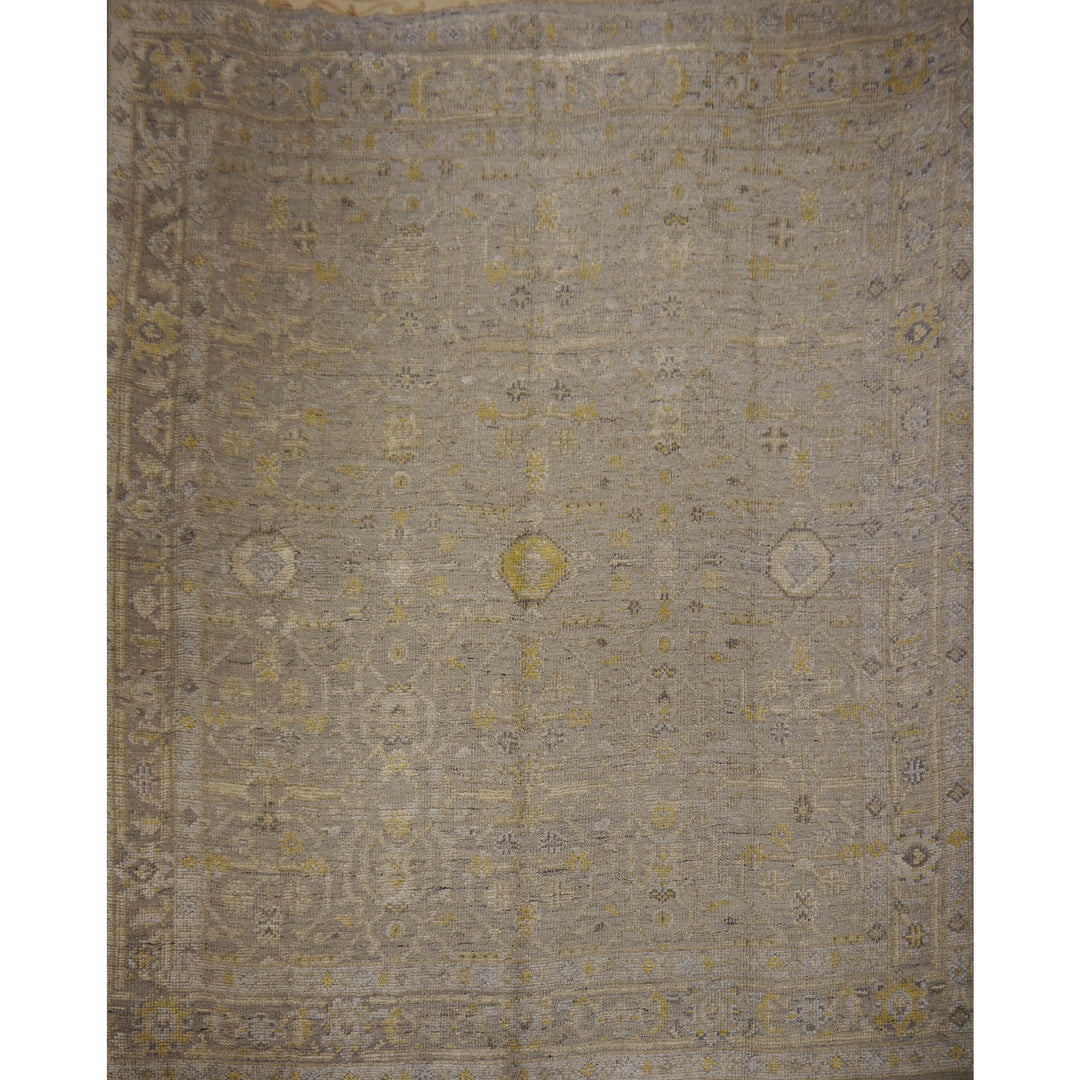 15624 Heriz 8 x 10 ft Rug Gray Wool and Silk