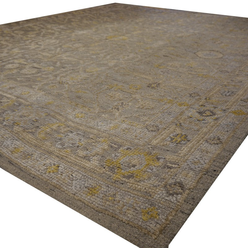 15624 Heriz 8 x 10 ft Rug Gray Wool and Silk