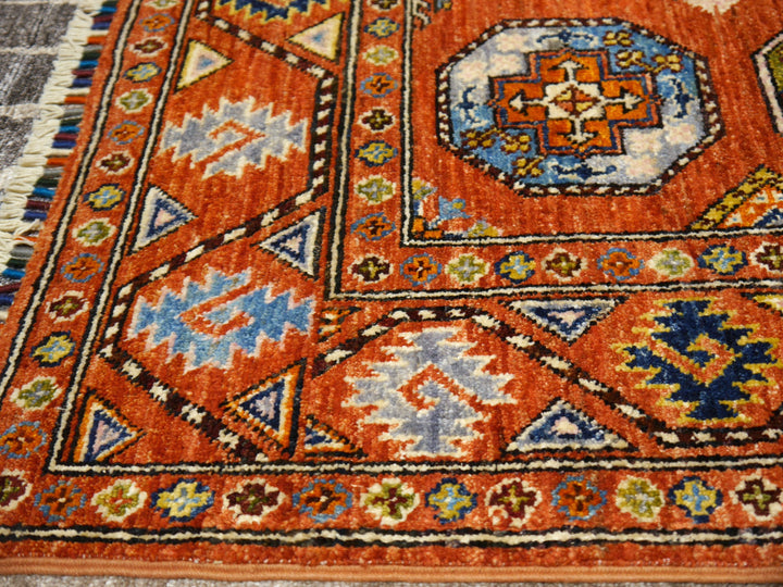 Ersari rug Arijana Afghan 5 x 3.3 ft hand-knotted wool