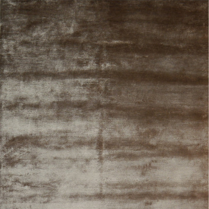 Glacier Gray bamboo silk rug – Exclusive hand-knotted solid color rug in minimalist design, bespoke and customized.