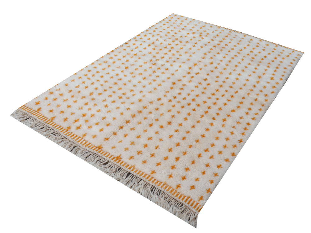 Sabah Berber rug — close-up of merino wool pile