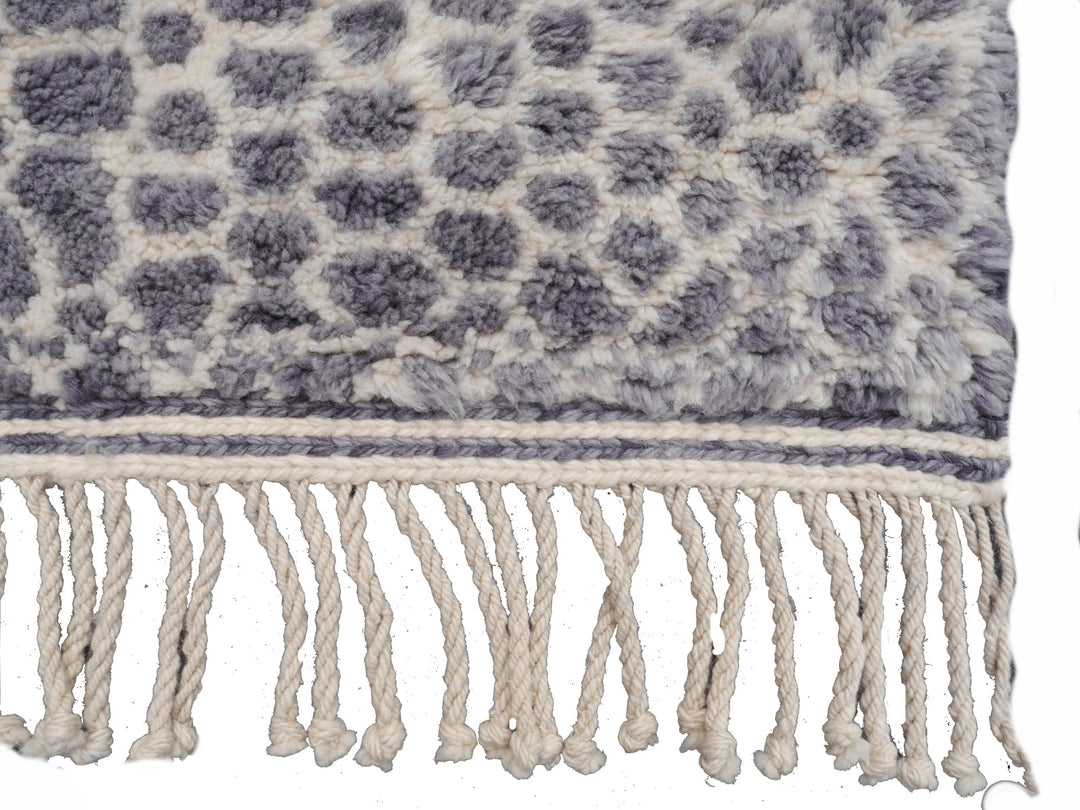 Zarah leopard rug — merino wool pile texture