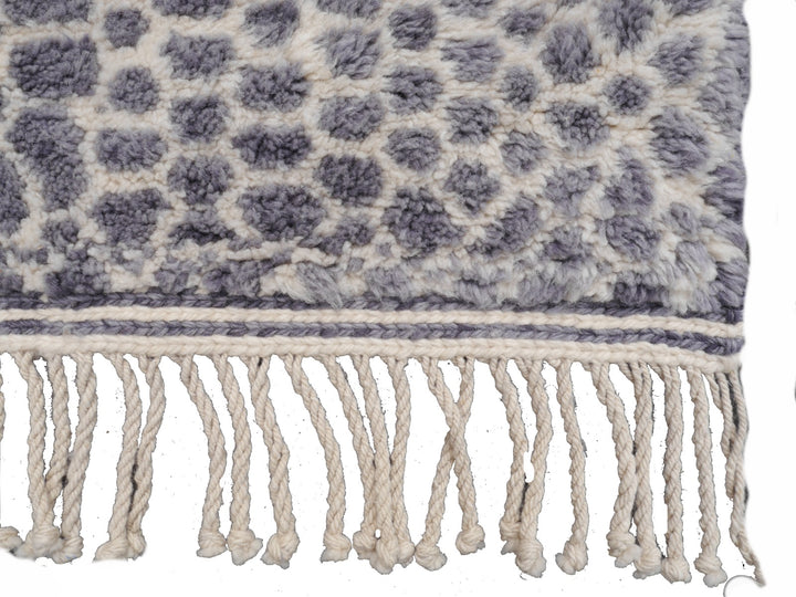 Zarah leopard rug — merino wool pile texture