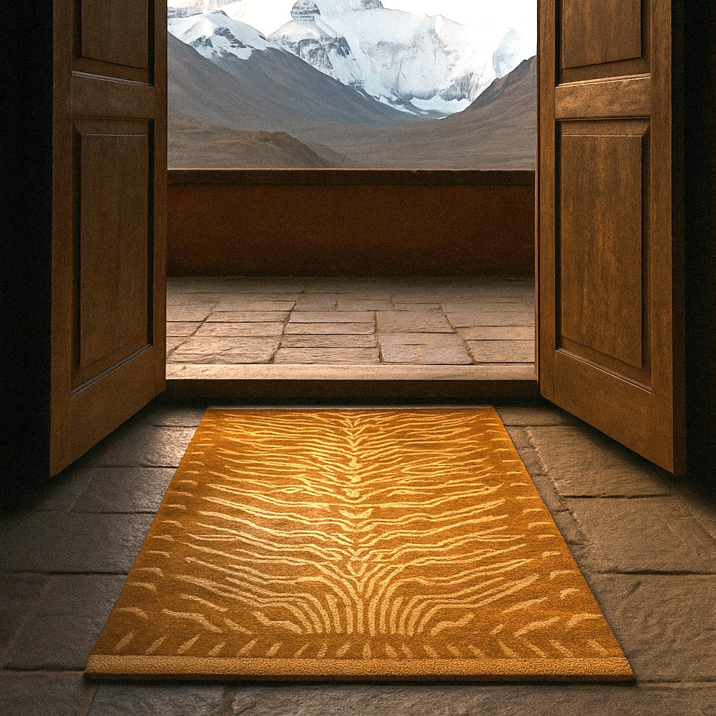 tapis tigre tibetan tiger rug teppich 16078