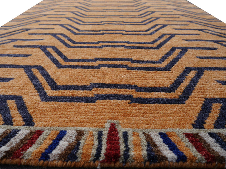 Tibetan Tiger Rug 6 x 3 ft hand-knotted
Exclusive Tibetan Tiger rug, hand-knotted from wool, Rug No.: 16084
