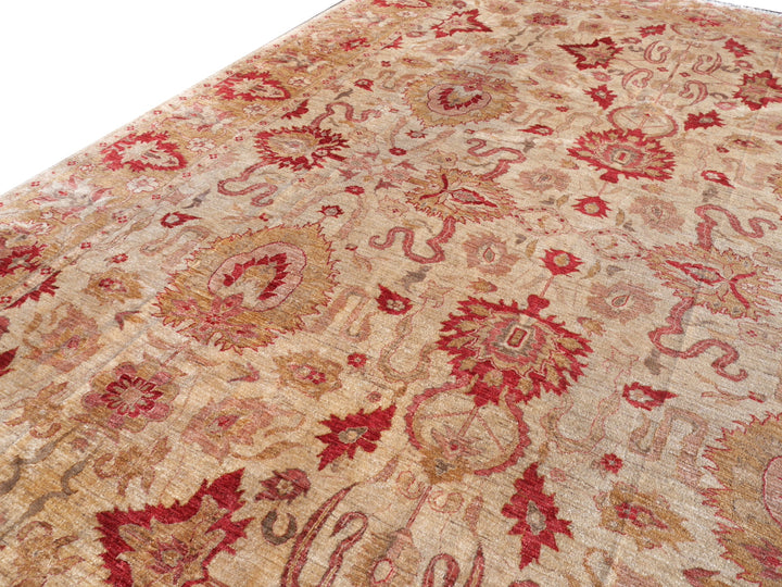 Ziegler Mahal Rug – 545 x 396 cm (17.9 x 13 ft / 214 x 156 in) – Hand-knotted in Afghanistan