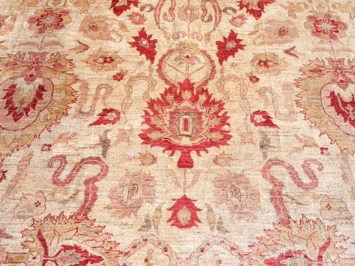 Ziegler Mahal Rug – 545 x 396 cm (17.9 x 13 ft / 214 x 156 in) – Hand-knotted in Afghanistan
