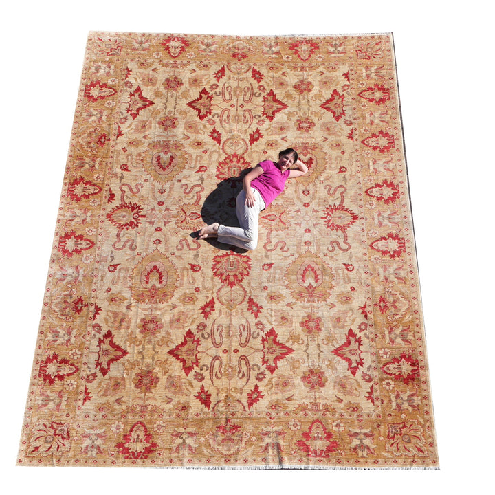 Ziegler Mahal Rug – 545 x 396 cm (17.9 x 13 ft / 214 x 156 in) – Hand-knotted in Afghanistan
