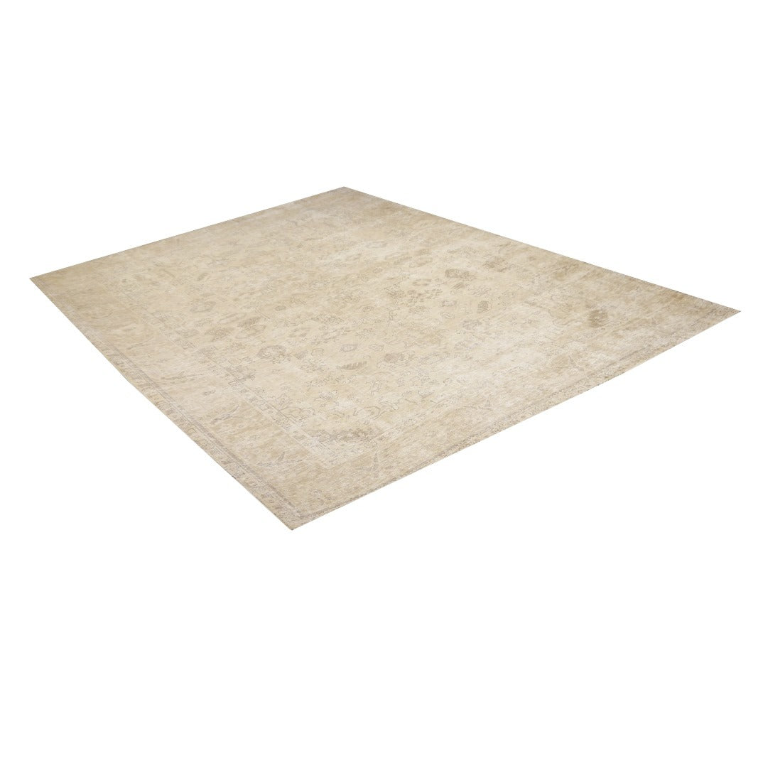 Vintage Persian Rug 9.0 x 6.5 ft – Hand-Knotted Muted Elegance
