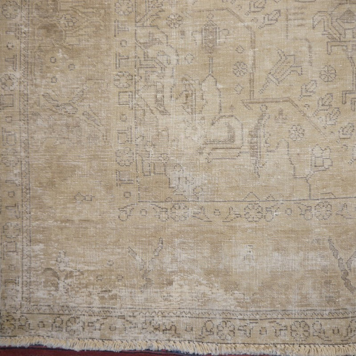 Vintage Persian Rug 9.0 x 6.5 ft – Hand-Knotted Muted Elegance
